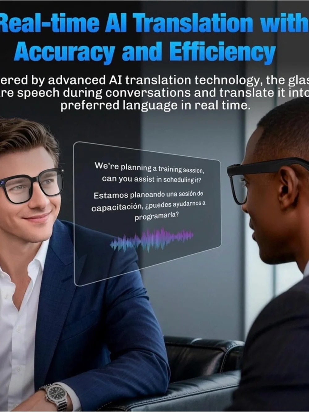 Smart Camera Glasses - Black